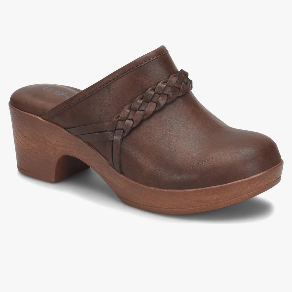 b.o.c. Brown Braided Clogs